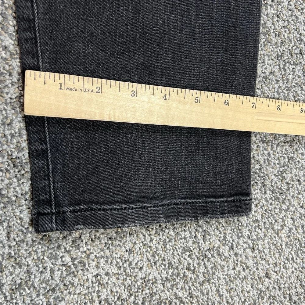 Express Jeans Mens 32x32 Black Rocco Slim‎ Straight Dark Wash Stretch Denim